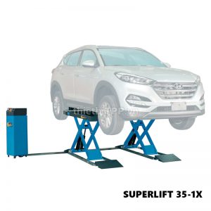 Cầu nâng bụng gầm xe ô tô cắt kéo HPA Superlift 35-1X Italy 3,5 tấn