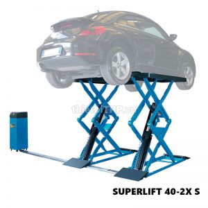 Cầu nâng cắt kéo nâng gầm xe ô tô lắp nổi HPA Superlift 40-2X S 4 tấn Italy