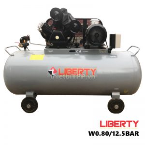 Máy bơm hơi khí nén 2 cấp 10 HP bình 500 lít Liberty W0.80/12.5BAR