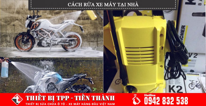 cách rửa xe máy tại nhà tốt nhất, rửa xe máy đơn giản tại nhà