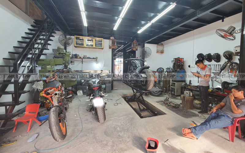 mở cửa hàng sửa chữa xe máy